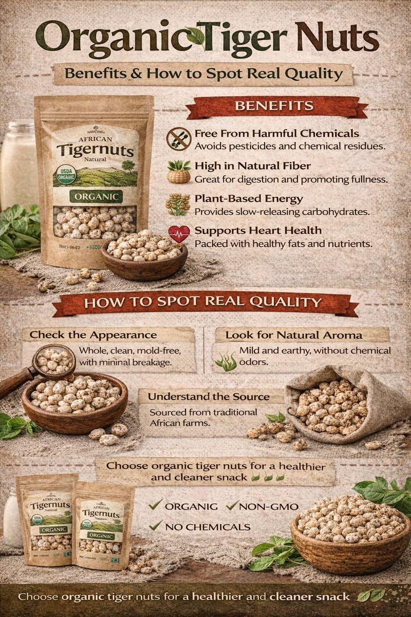 Organic Tiger Nuts: Benefits & How to Spot Real Quality