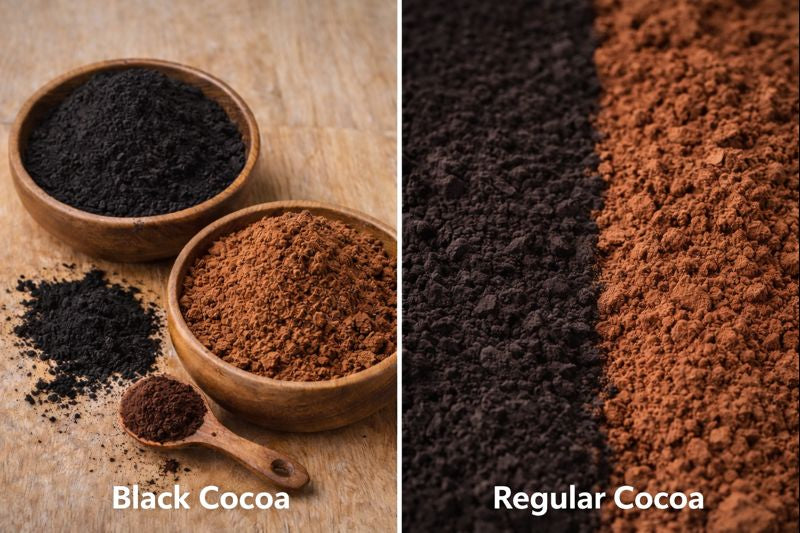 African Black Cocoa Powder vs Regular Cocoa: Taste and Color Explained