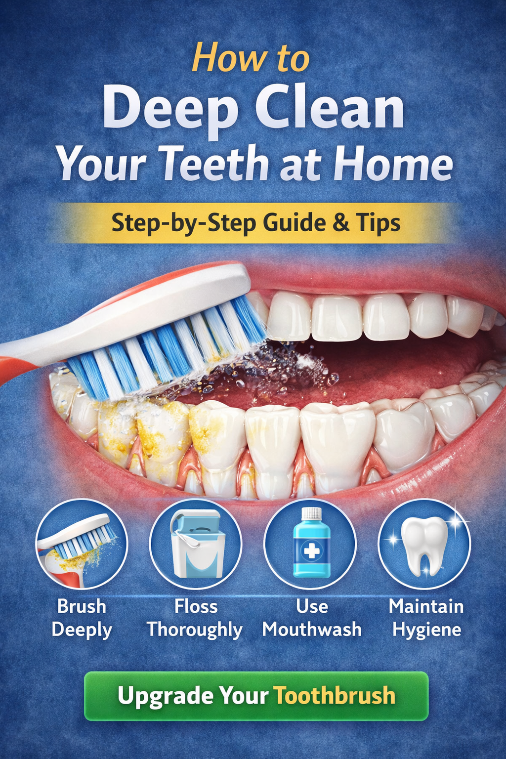 How to Deep Clean Your Teeth at Home