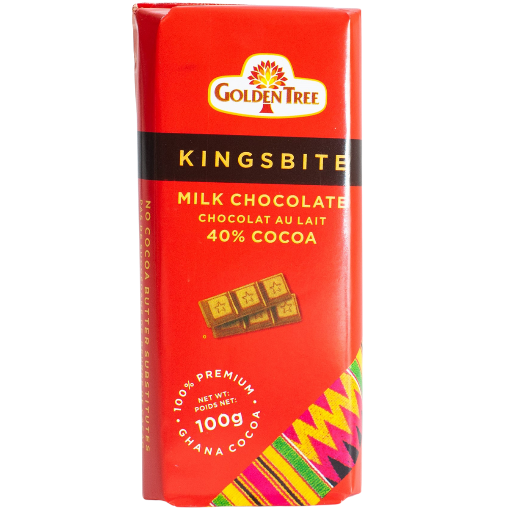 Indulge in the Finest Ghanaian Cocoa with Kingsbite Milk Chocolate Bar