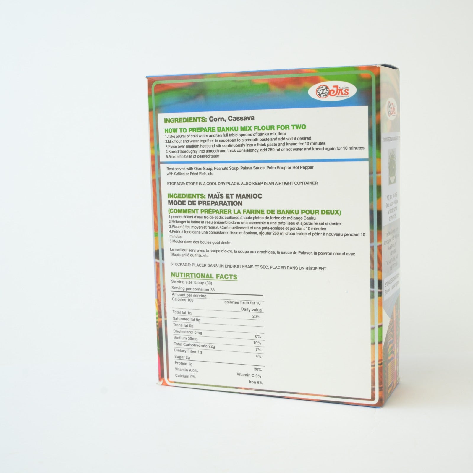 Jas Banku Mix Flour - 1Kg