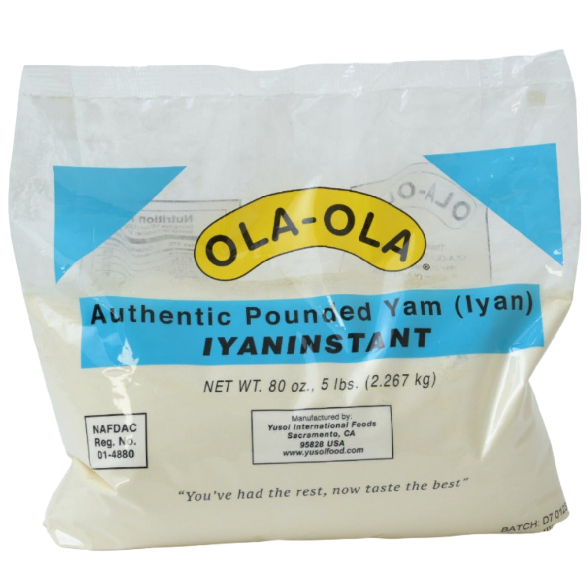 Ola-Ola Pounded Yam (Iyan) Flour - 5Ibs African Delights Grocery Store near me Nigerian Ghanaian food Black owned business
