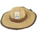 Adult Size Adjustable African Straw Sun Hat, 8 inches