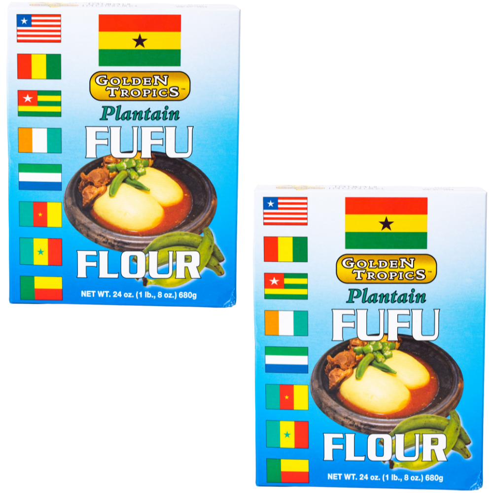 Plantain Cocoyam fufu golden tropics african grocery cassava yam potato fufu light soup grocery