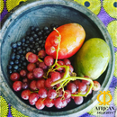 Asanka Traditional Pot with Grinder, 11 Inch, Handmade in Ghana