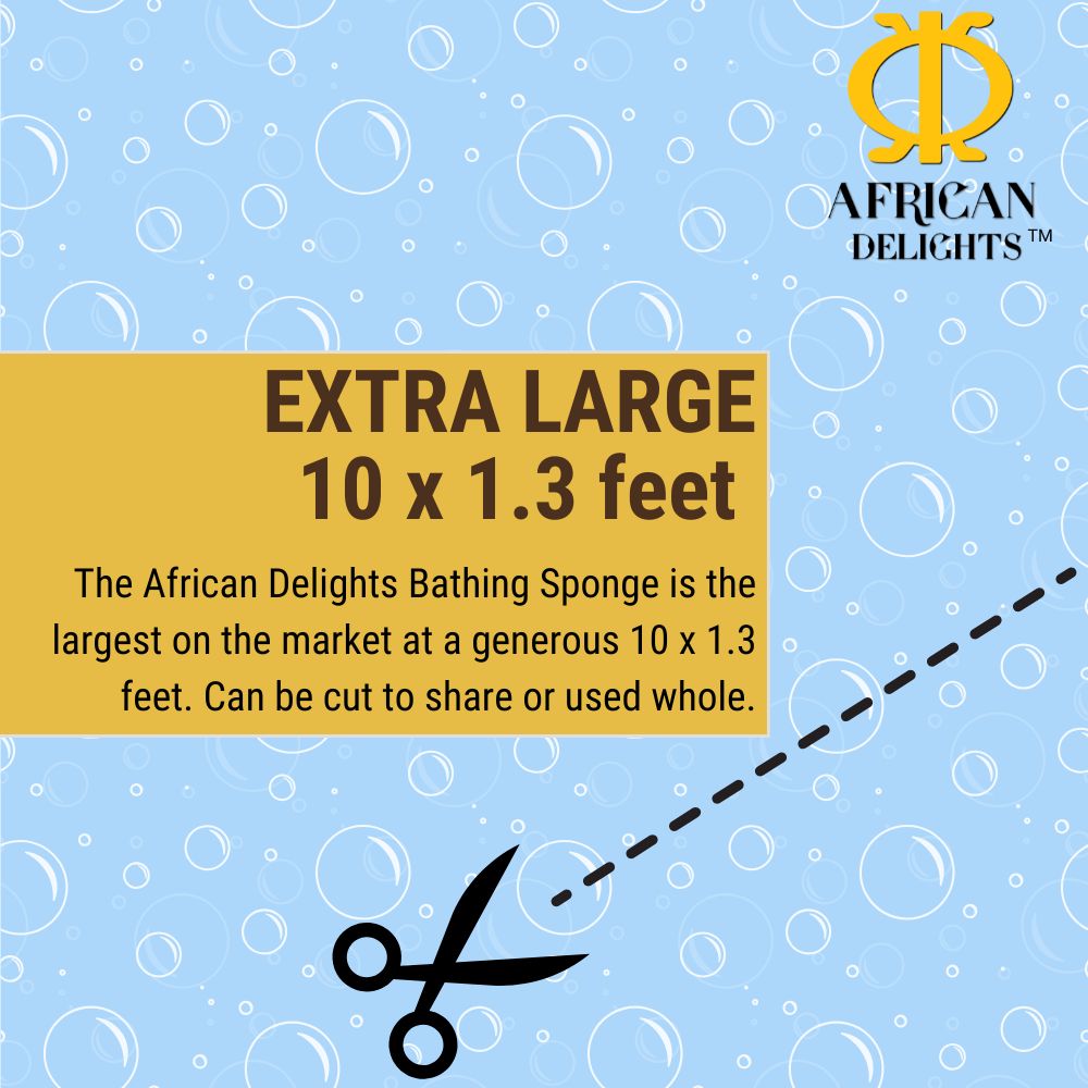 African Body Sponge | Exfoliating | Extra Large | Multicolor