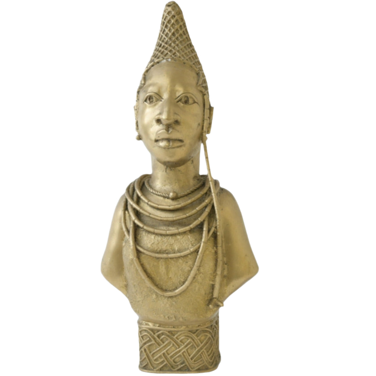 Benin Bronze Head Statue - Premium Heavy Bronze African Delights Grocery Store near me Nigerian Ghanaian food Black owned business