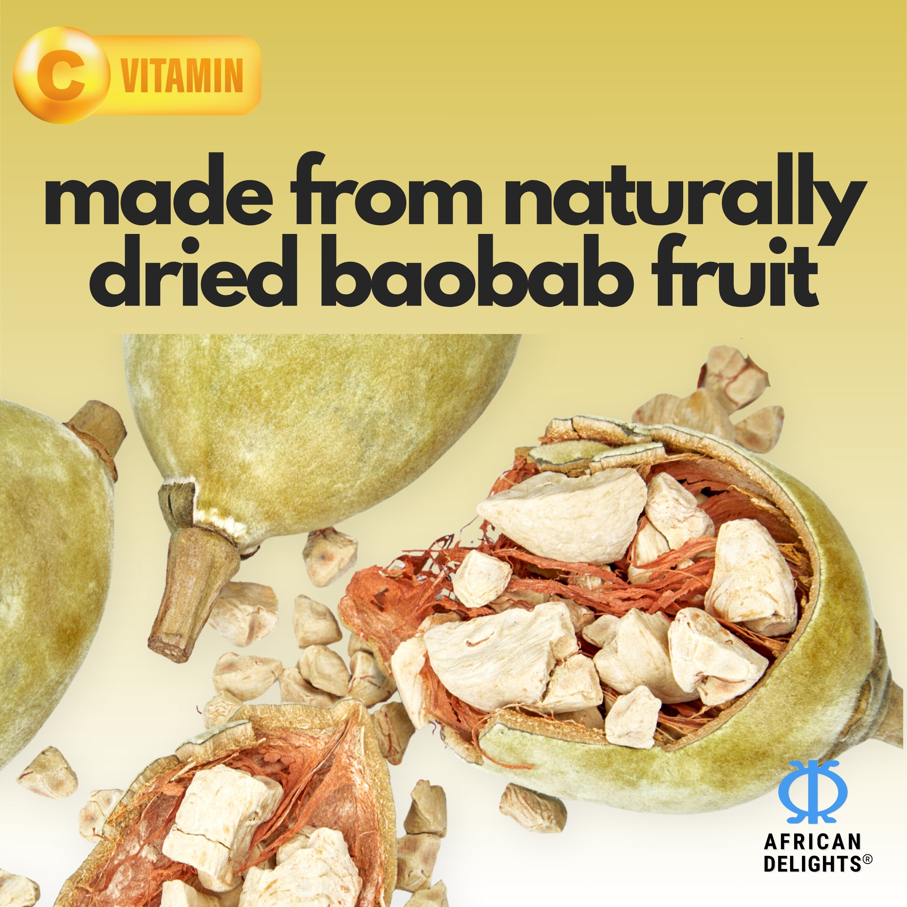 Organic Baobab Fruit Powder 1 Lb