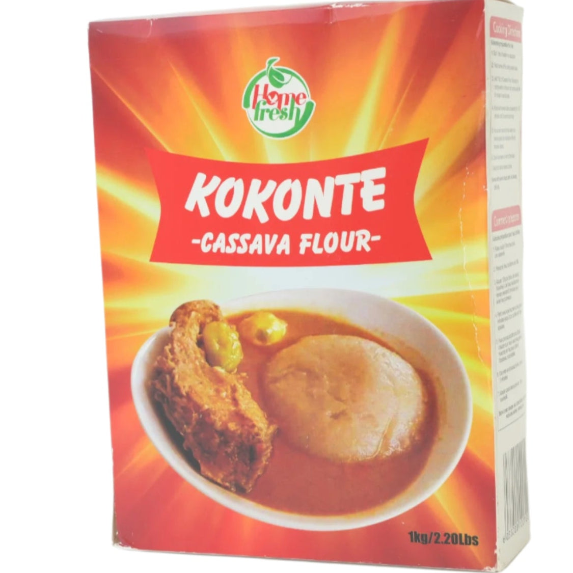 HomeFresh Cassava Flour Kokonte 1Kg/2.2Ibs African Delights Grocery Store near me Nigerian Ghanaian food Black owned business