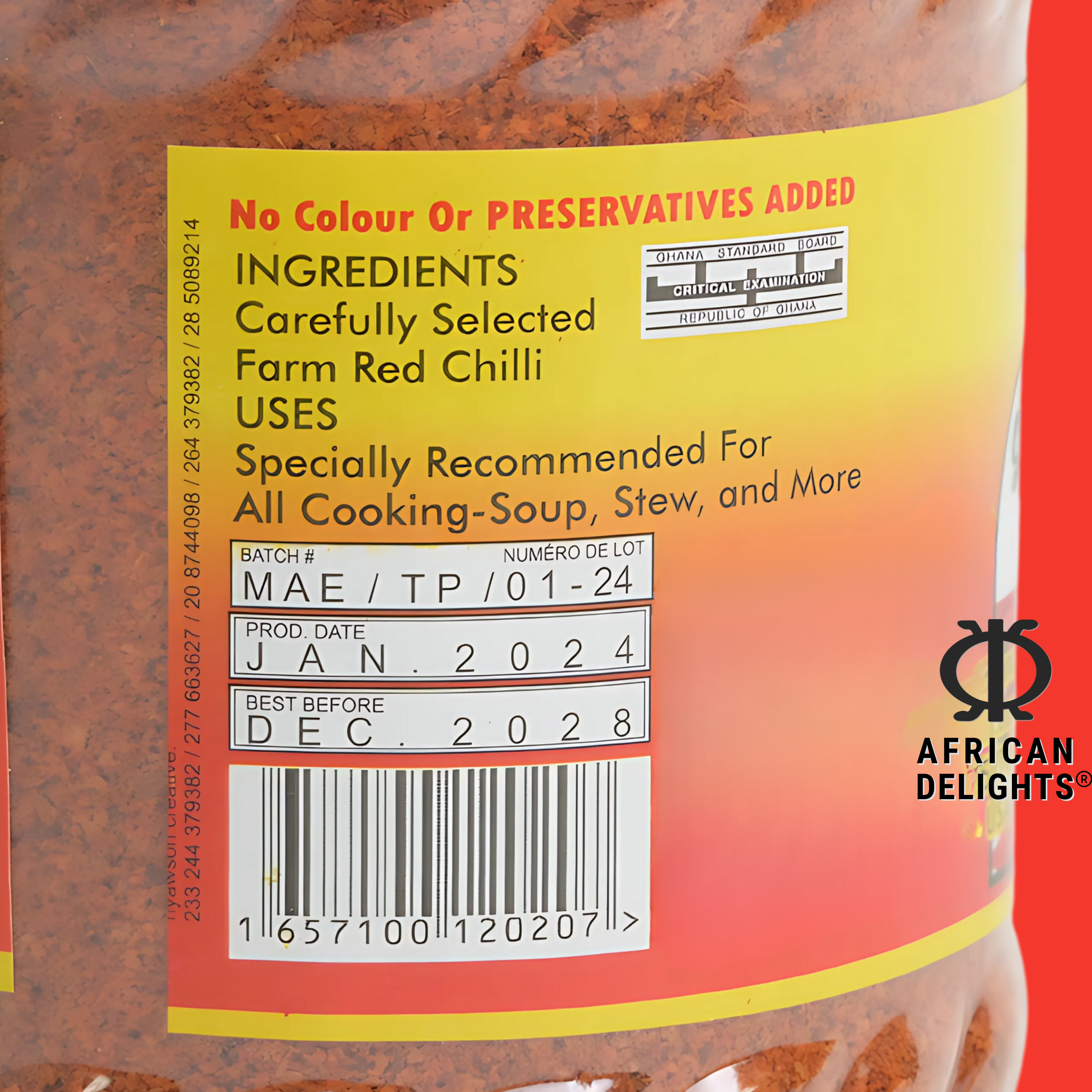 Best African Red Chili Hot Pepper