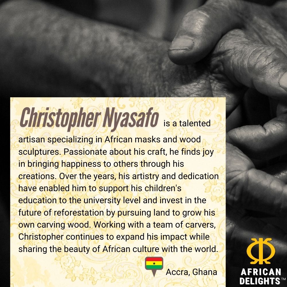 Tuntum Mask - Handmade African Mask by Ghanaian Artisans