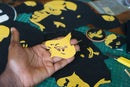 Fela kuti Black & Yellow big head on black round neck T-shirt