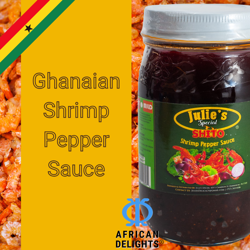 Julies's Special Shito 32 oz | Ghanaian Shrimp Pepper Sauce