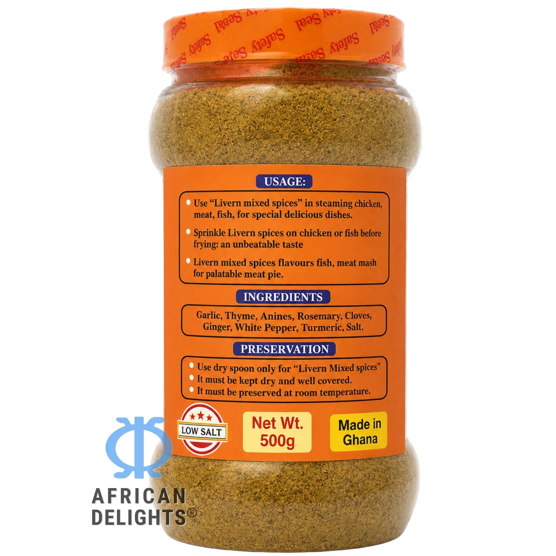 Egye Aware Livern Mixed Spices ingredients and use directions # Title_500g Jar