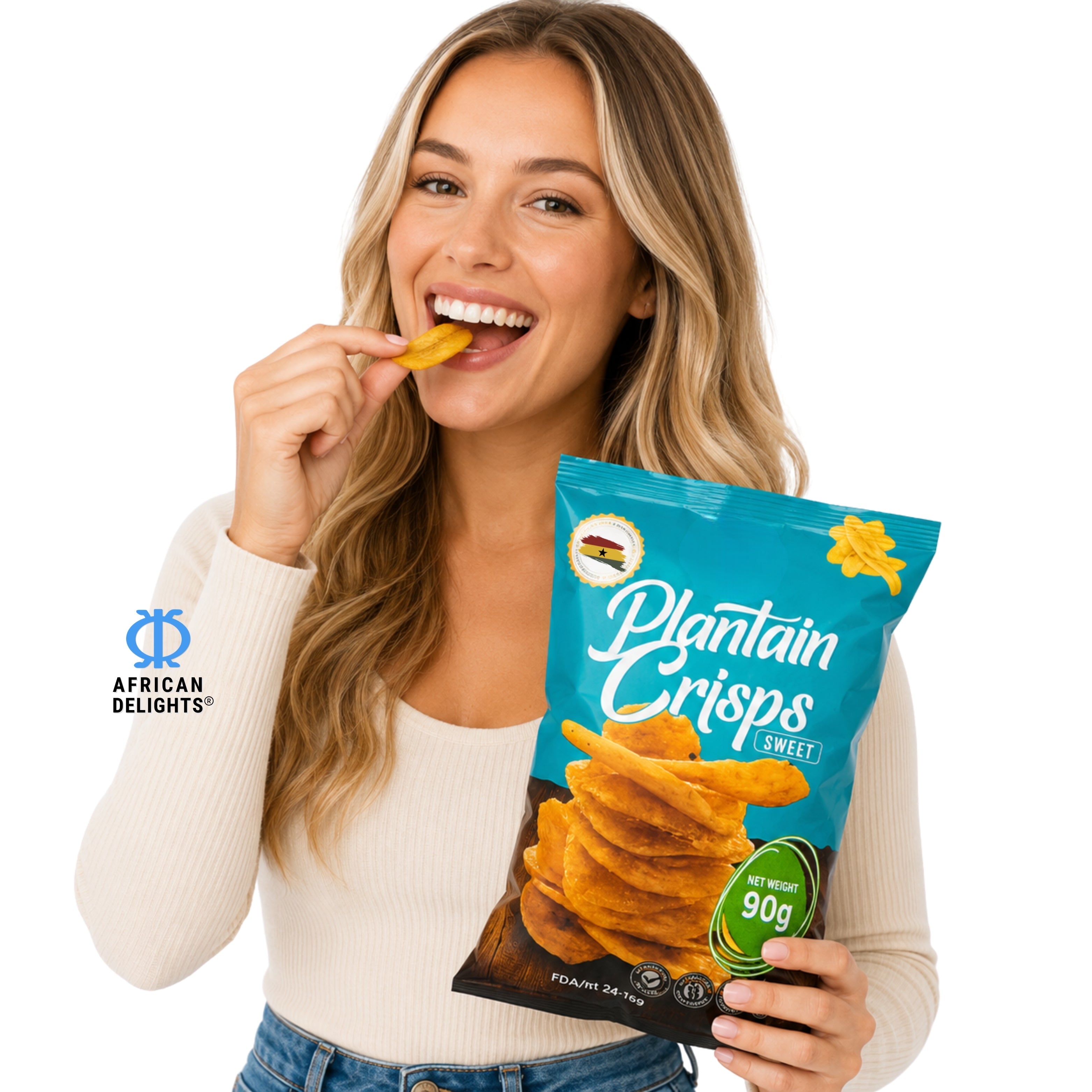 African Delights Sweet Plantain Crisps lifestyle photo # Flavor_Sweet Plantain