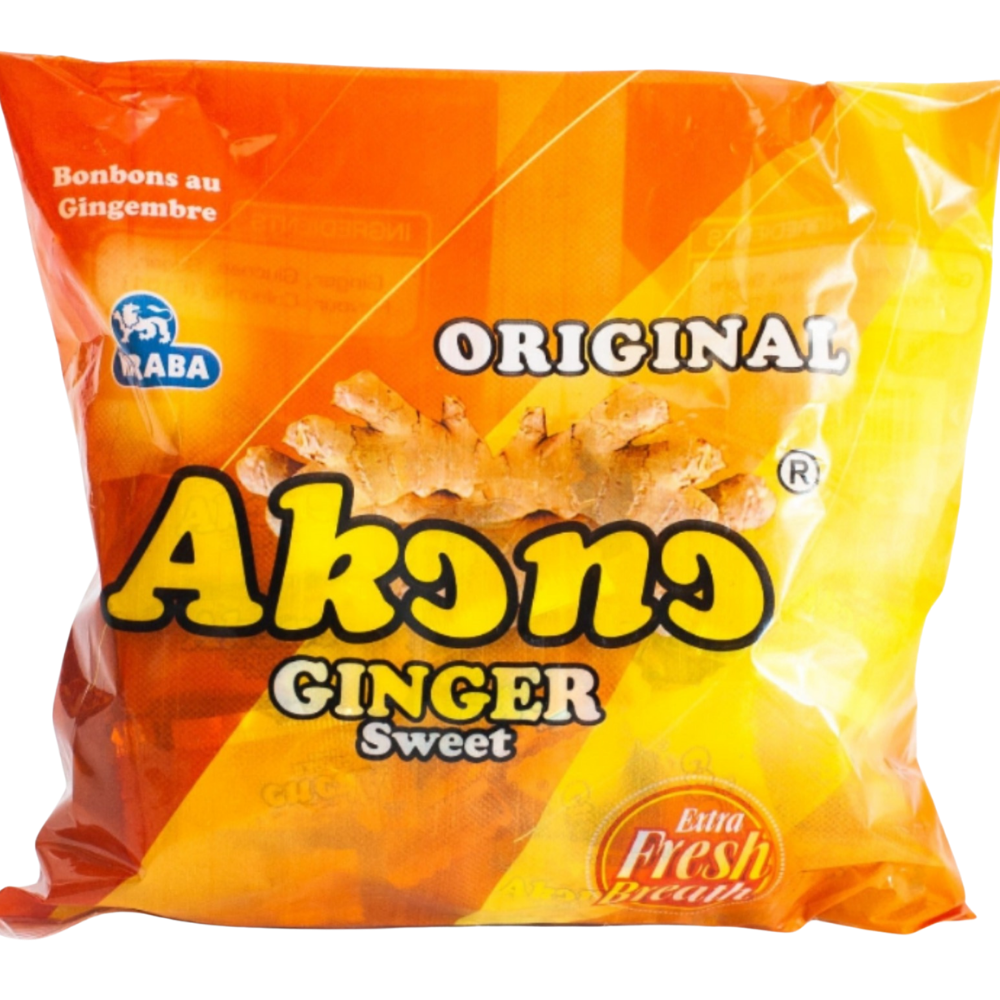 Akono Ginger Candy Nausea Relief | Individually Wrapped | 250g