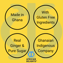 Akono (Akɔnɔ) Ginger Candy Nausea Relief | Individually Wrapped | 250g