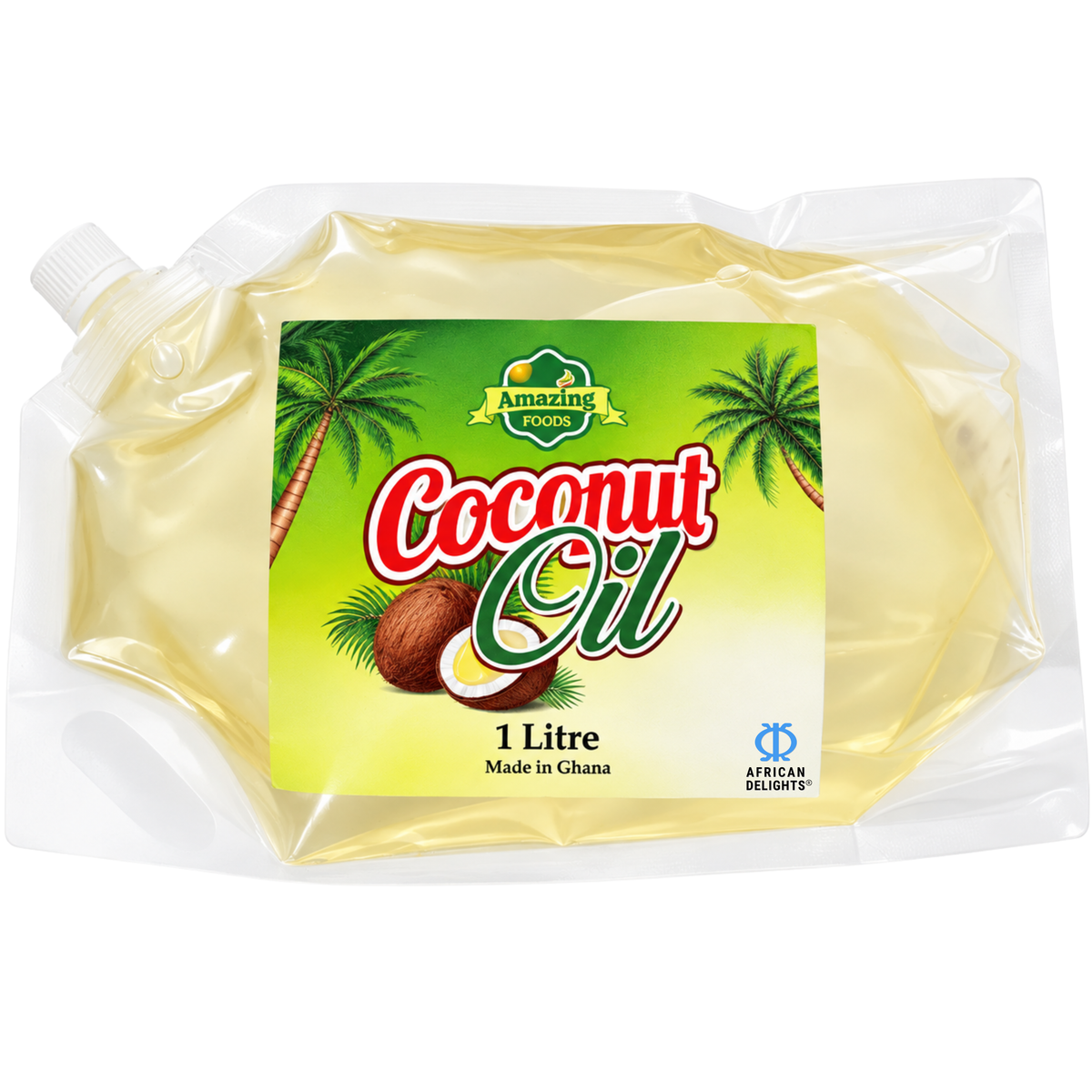 Amazing Foods Coconut Oil 1L Ghana # Flavor_amazingfoods-coconut