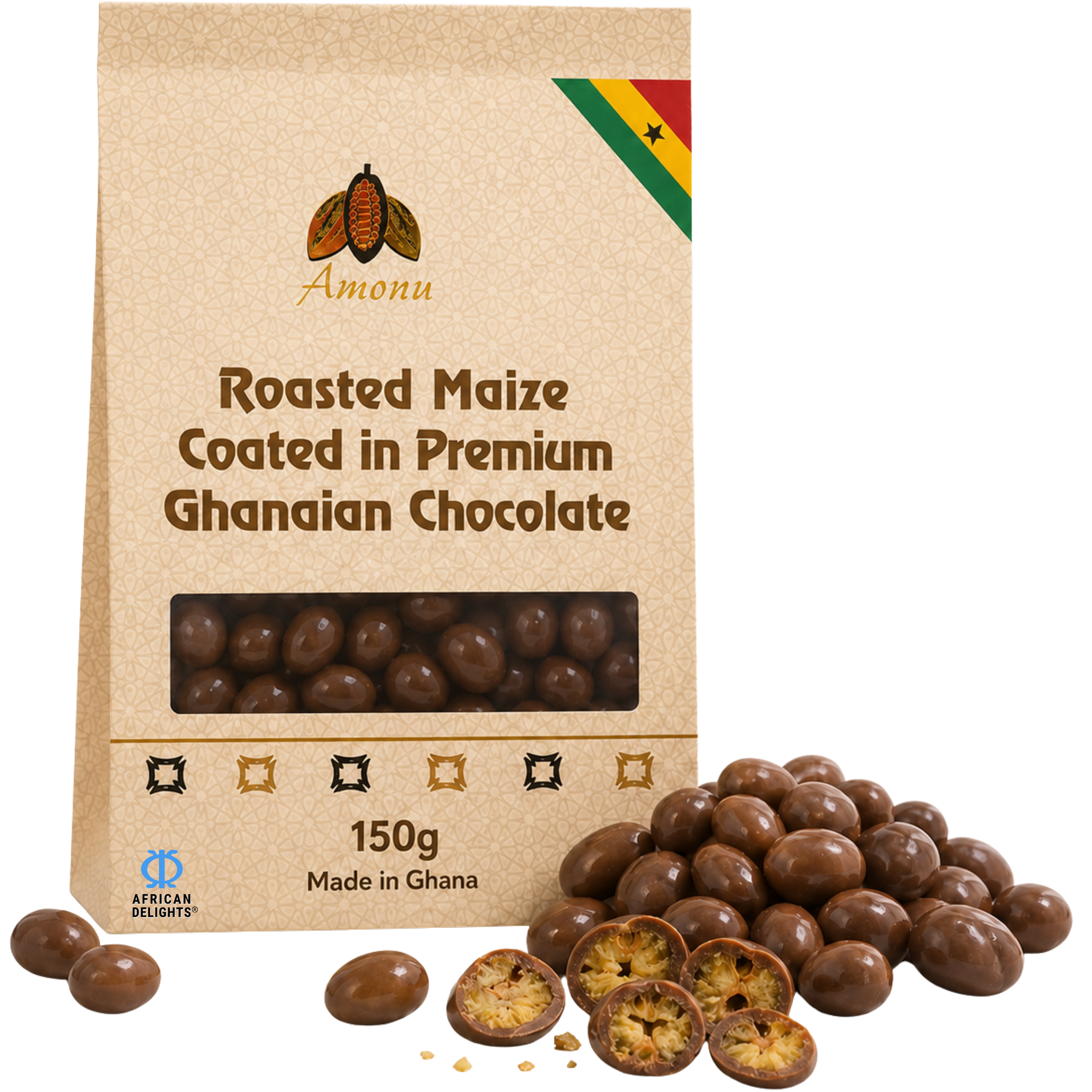Amonu Chocolate-Covered Roasted Maize (150g) # Style_Chocolate-Covered Roasted Maize (150g)