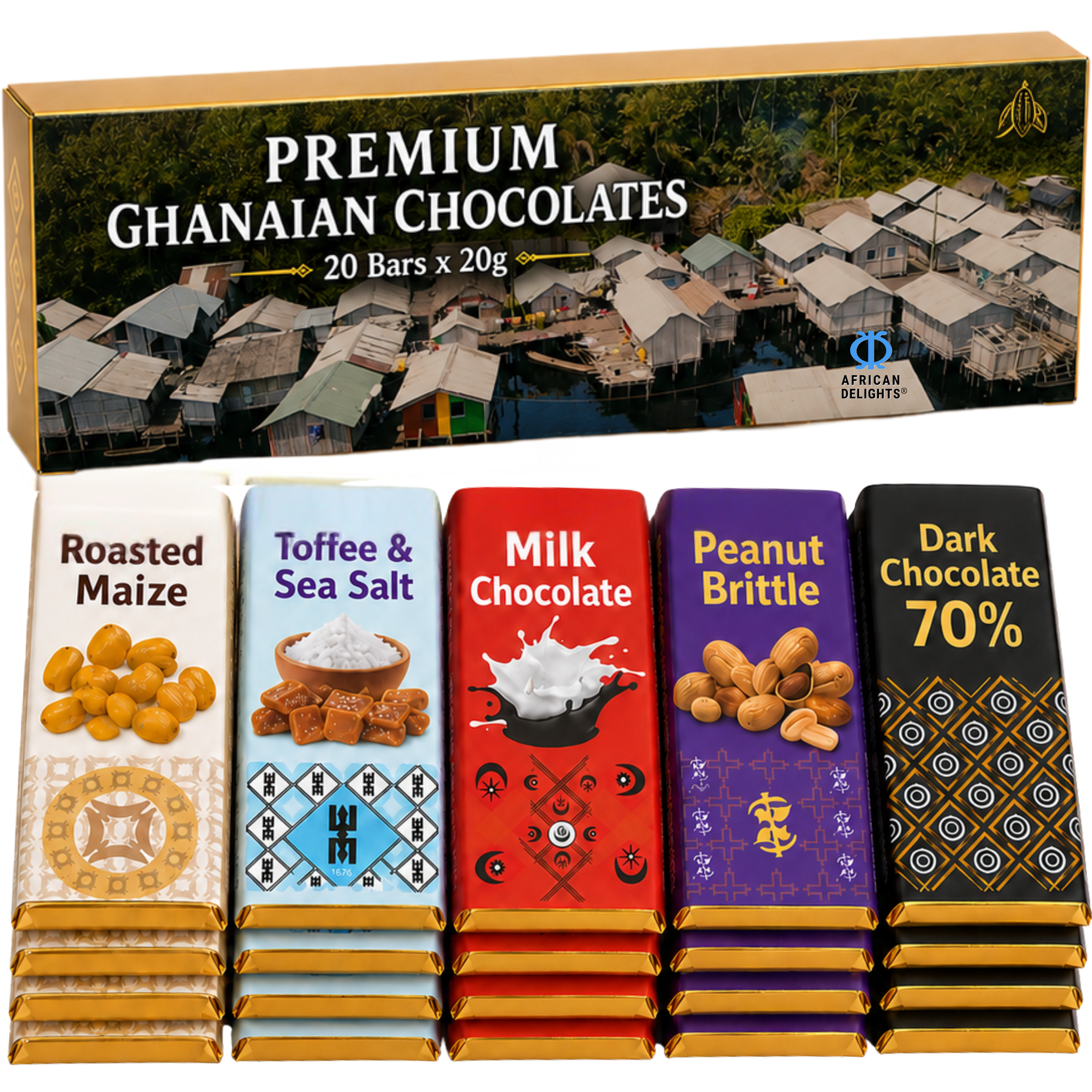 Amonu Nzulezu Stilt Village (20 x 20g) # Style_Nzulezu Stilt Village (20 x 20g)