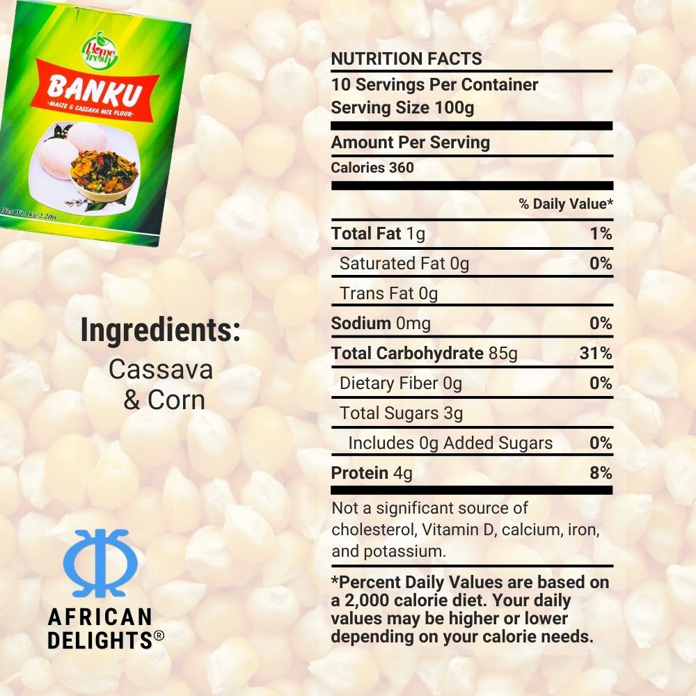 Homefresh Banku Mix Flour | Maize & Cassava | 1kg