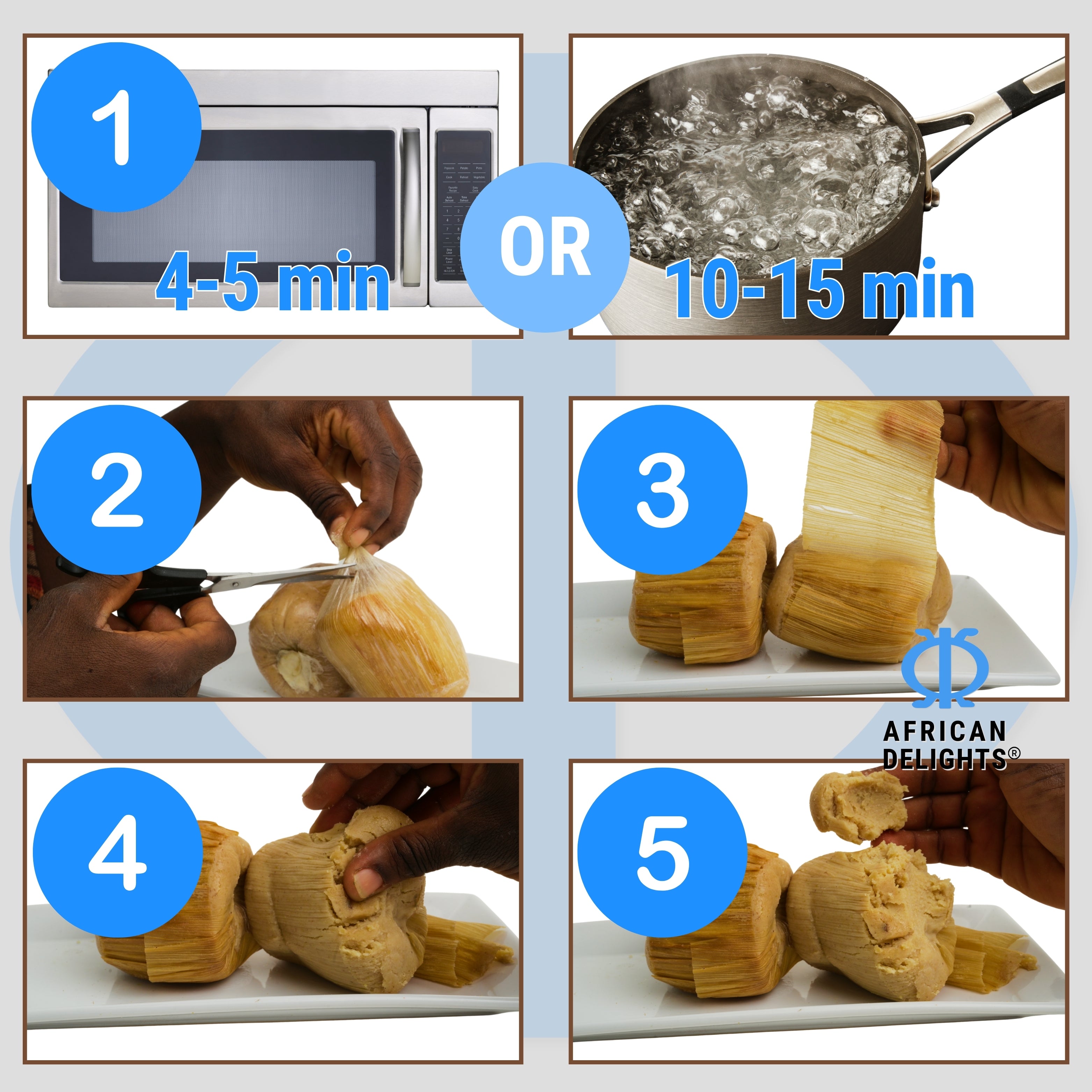 Fante Kenkey - Made in Ghana - Four Balls of Kenkey