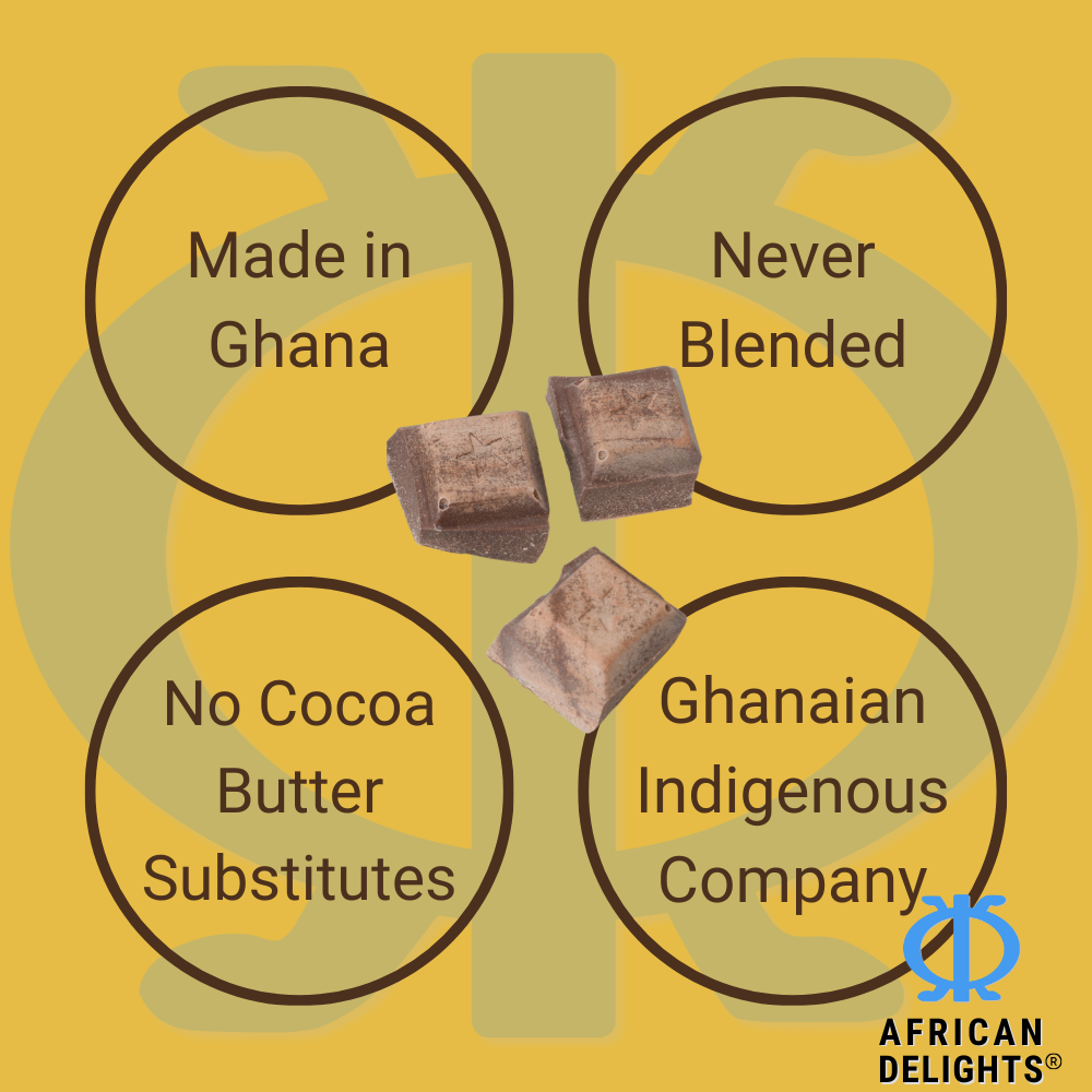 Kingsbite Milk Chocolate Bar | 100% Ghana Cocoa | Box of 10 Bars