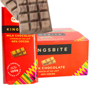 Kingsbite Milk Chocolate Bar | 100% Ghana Cocoa | Box of 10 Bars