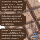 Kingsbite Milk Chocolate Bar | 100% Ghana Cocoa | Box of 10 Bars