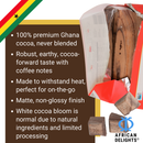 Kingsbite Milk Chocolate Bar | 100% Ghana Cocoa | Box of 10 Bars