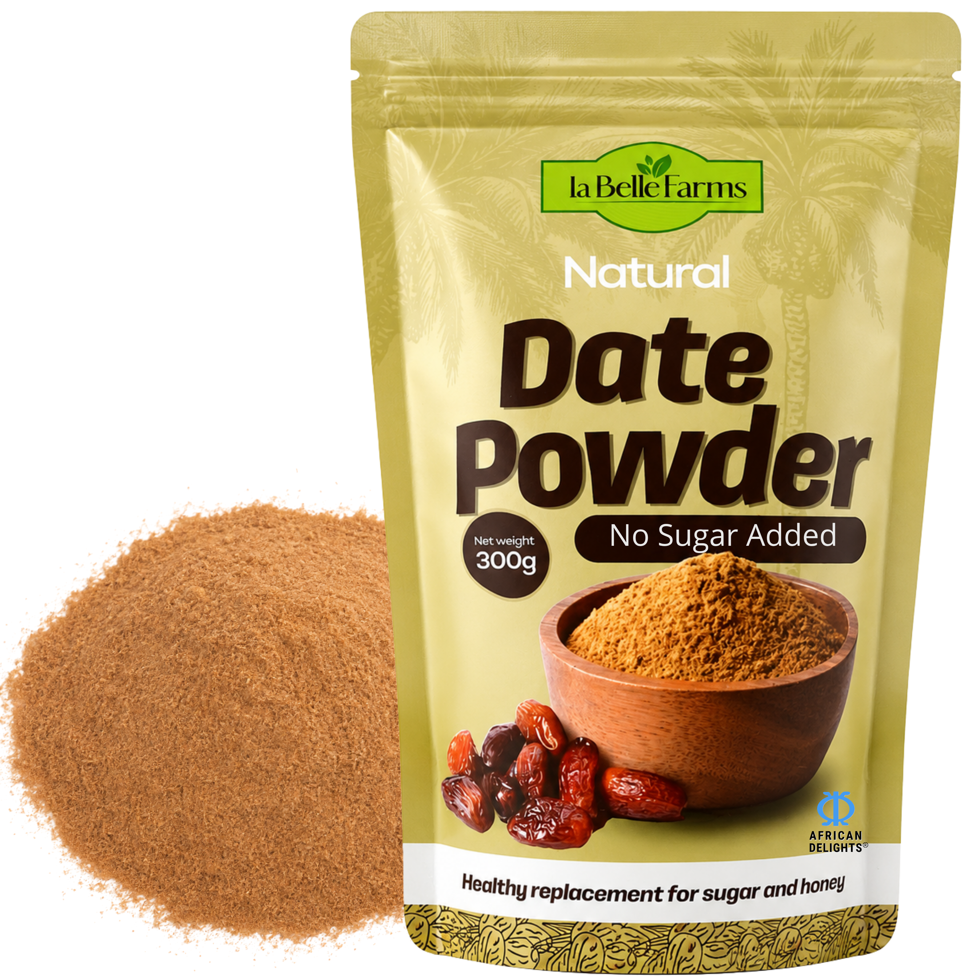 La Belle Farms Natural Date Powder 300g main image