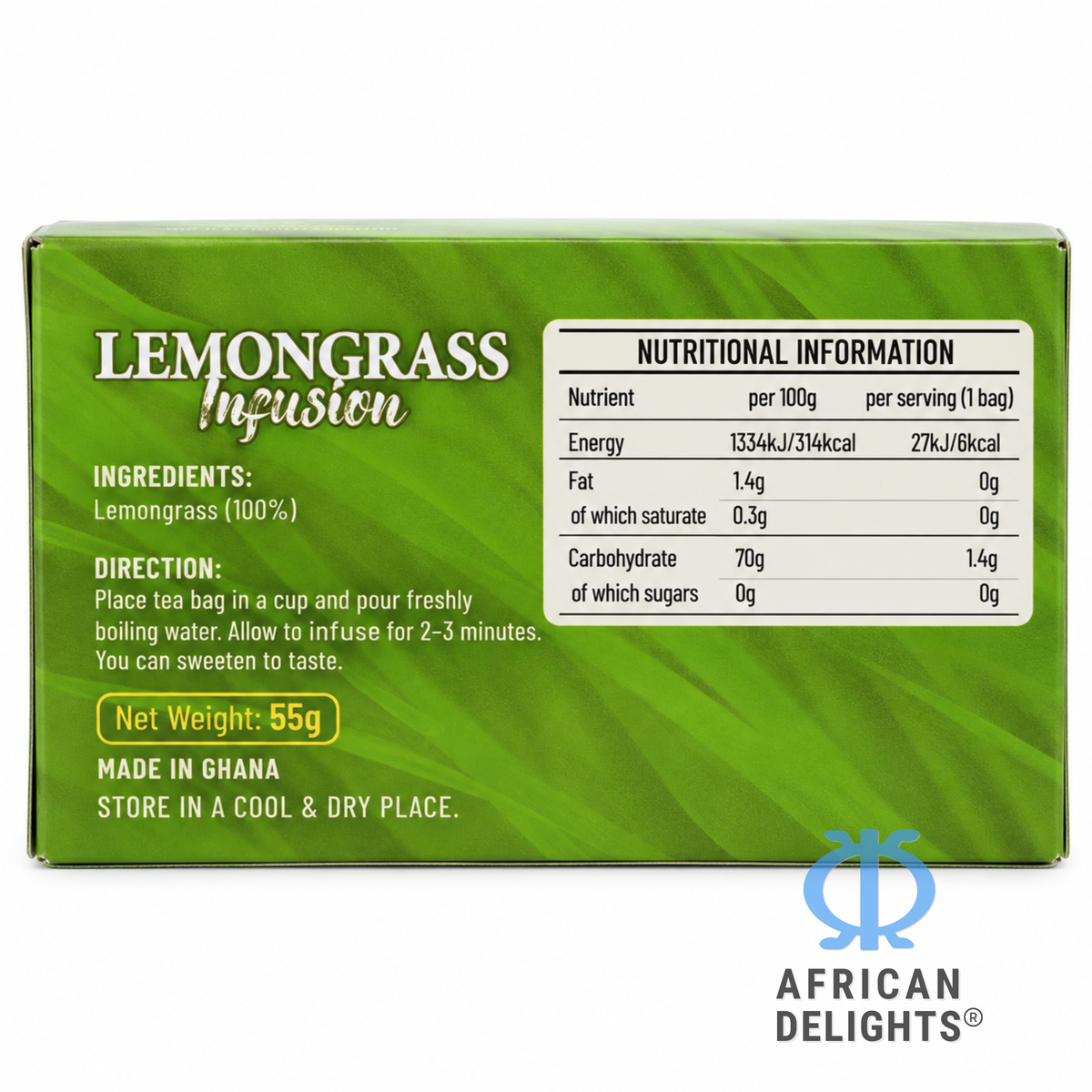 La Belle Farms Lemongrass Tea ingredients # Flavor_labelle-lemongrass