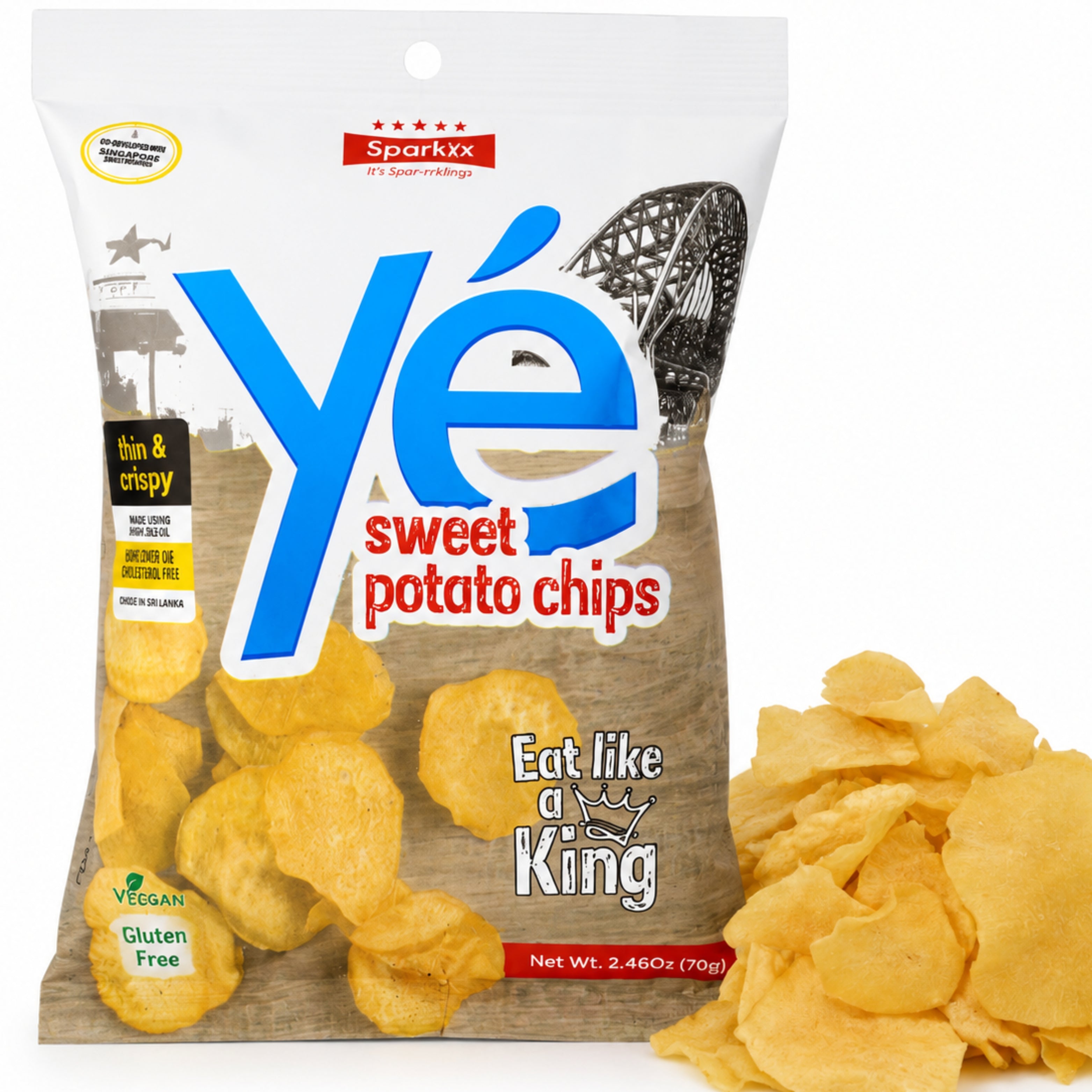 Sparkxx Sweet Potato Chips, Pack of 3 # Flavor_Sweet Potato