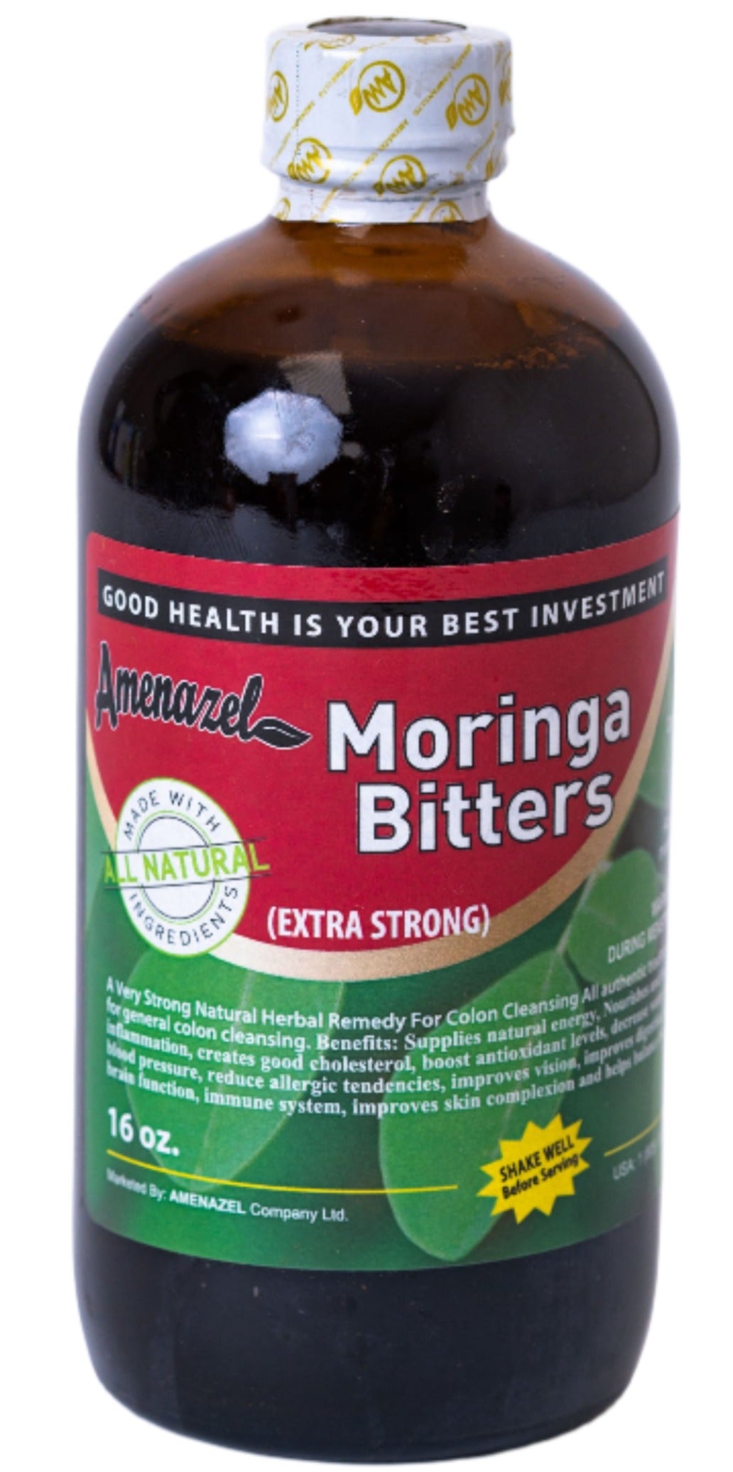 Amenazel Moringa Bitters 16oz