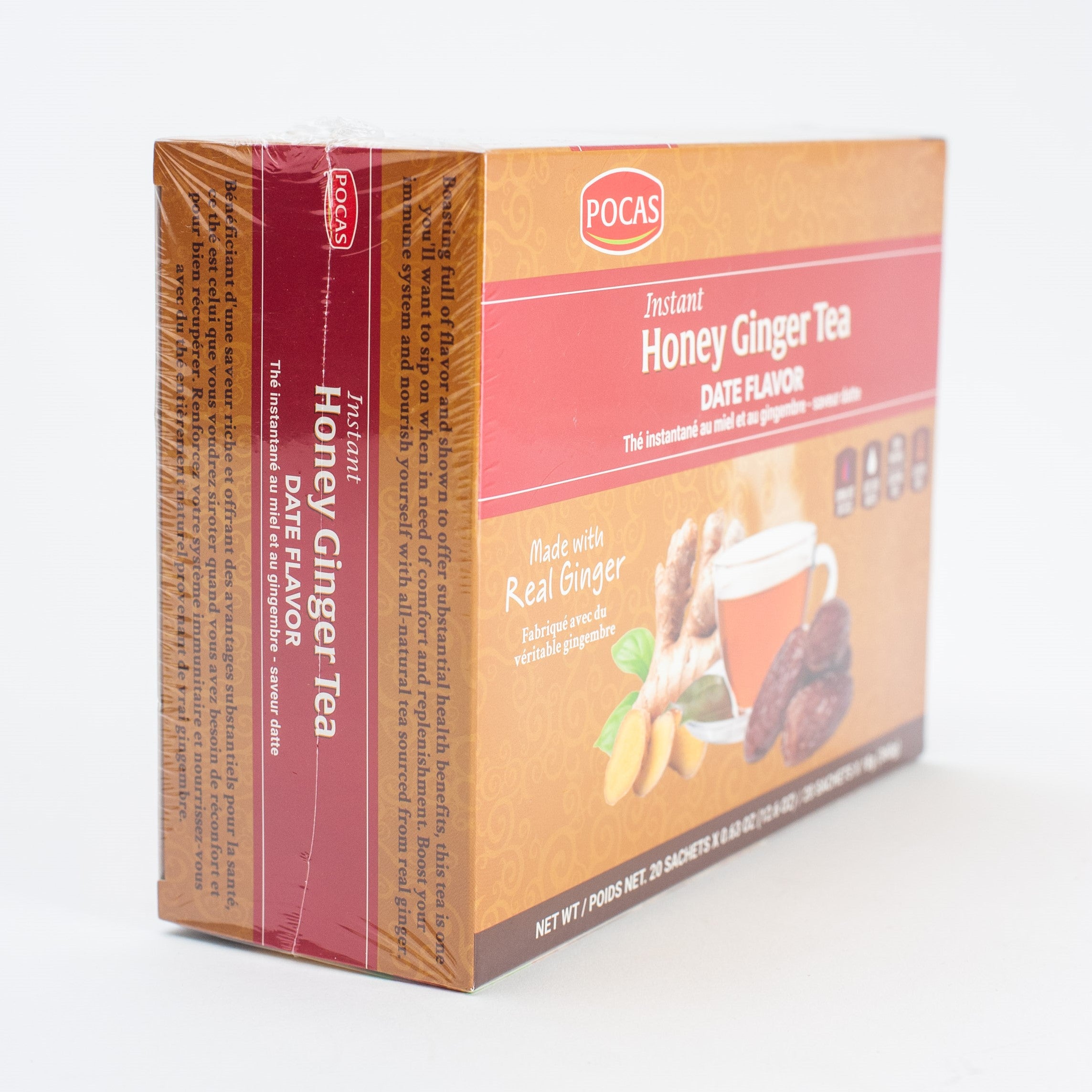 Instant Honey Ginger Tea - Date Flavor
