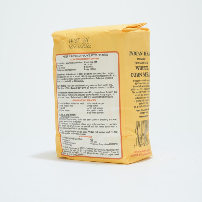 Indian Head White Corn Meal - 2lb