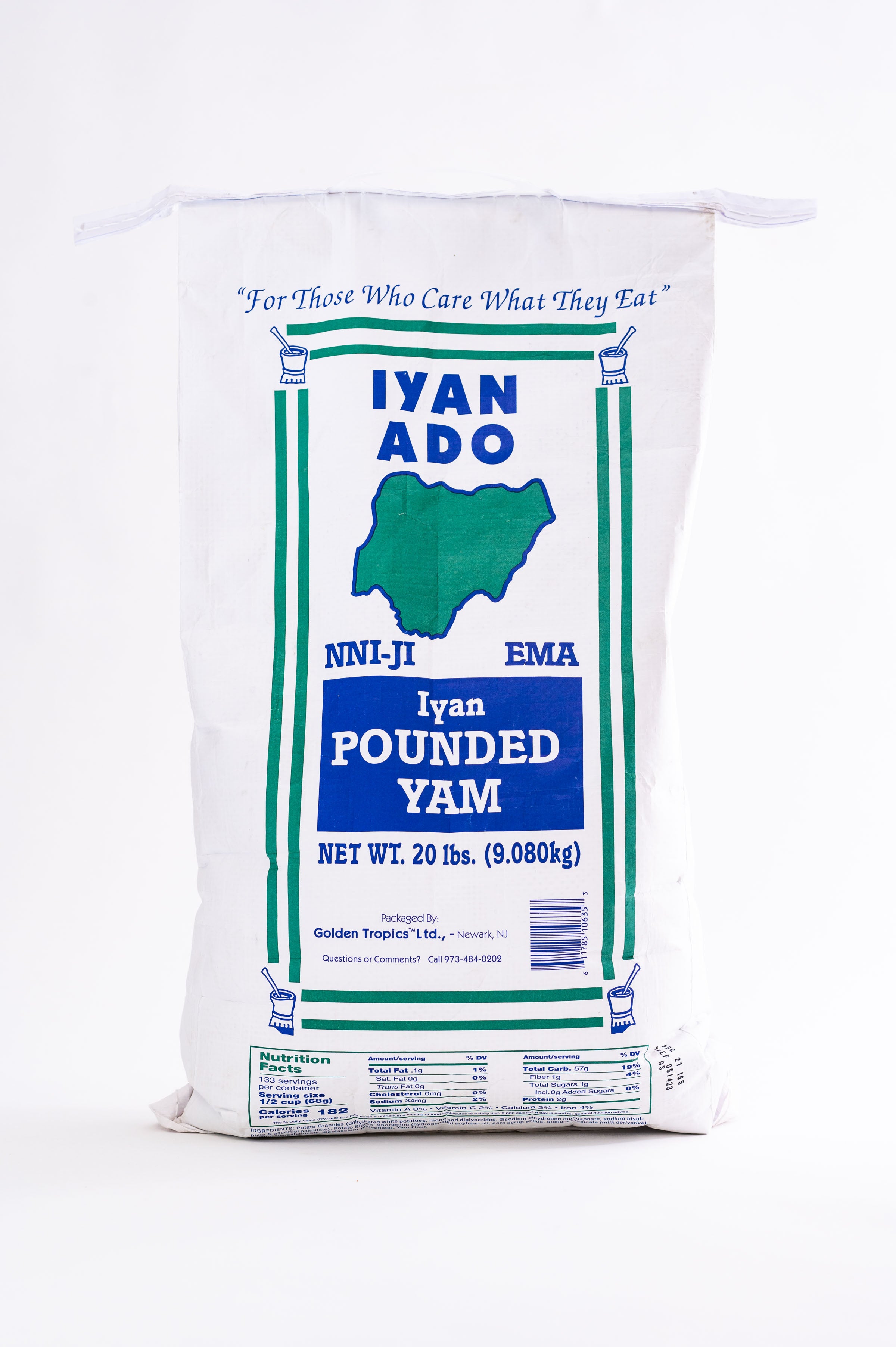 Iyan Ado Pounded Yam 20lbs