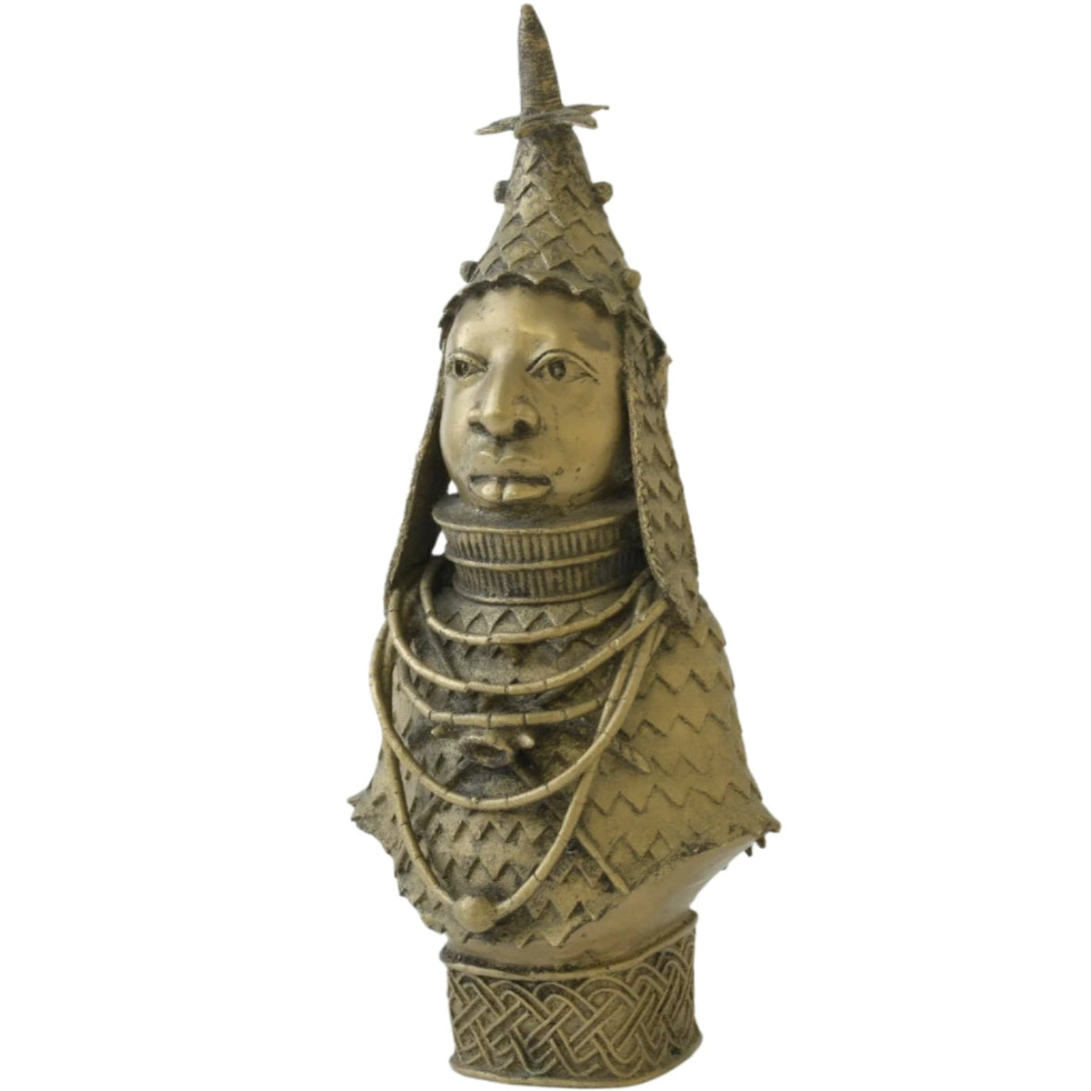 Bronze Benin Head Statue - Premium Heavy Bronze African Delights Grocery Store near me Nigerian Ghanaian food Black owned business