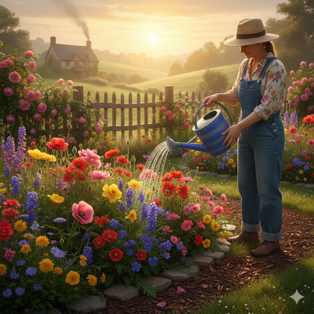 African Watering Can for Garden & Outdoor Plants