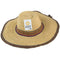 African Delights Adult Size Adjustable African Straw Sun Hat, 8 inches