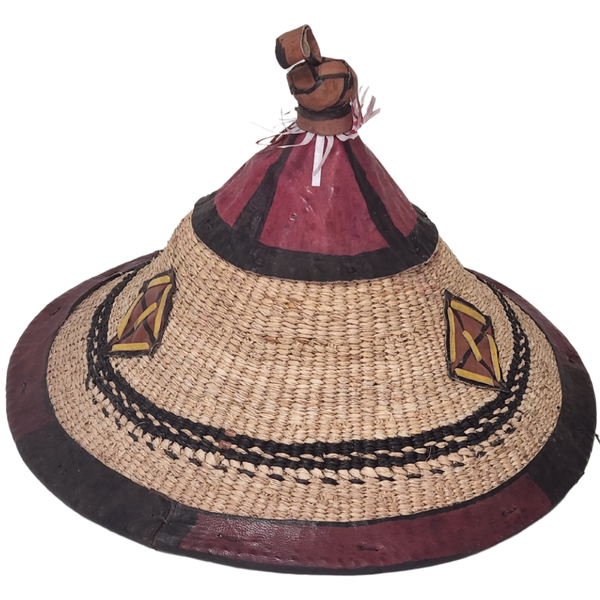 Handmade Fulani African Straw Hat