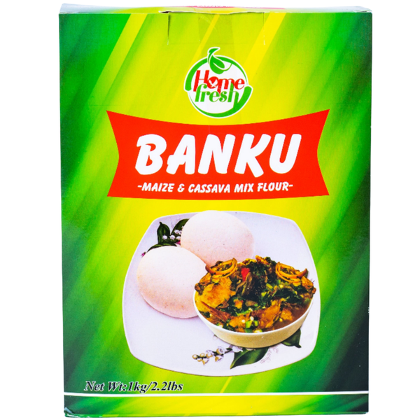 Homefresh banku mix maize cassava mix flour banku okra soup ghanaian food nigerian food african grocery