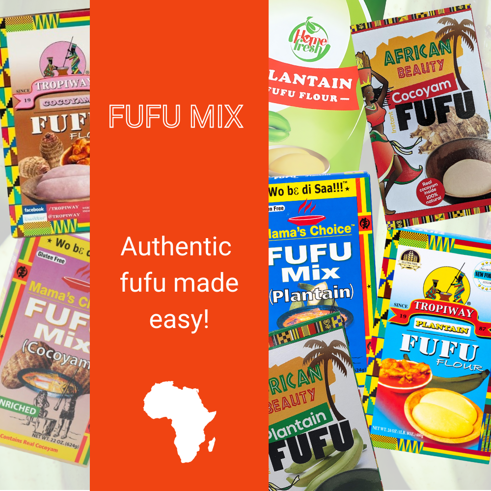 Plantain Cocoyam fufu golden tropics african grocery cassava yam potato fufu light soup grocery