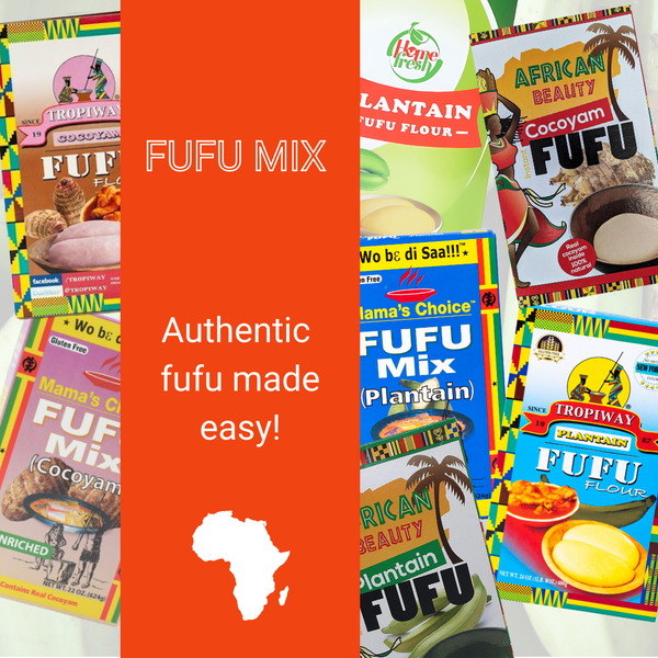 Plantain Cocoyam fufu golden tropics african grocery cassava yam potato fufu light soup grocery