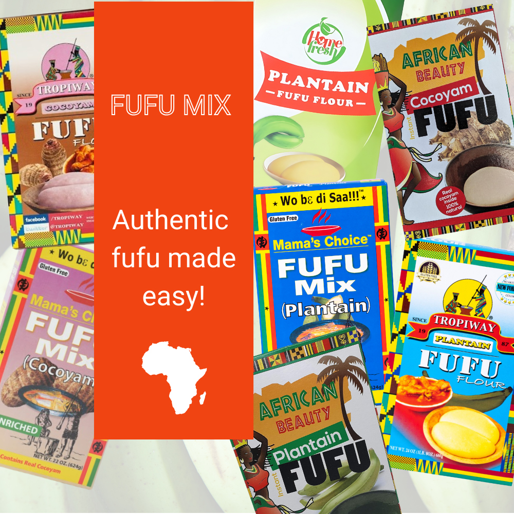 Plantain Cocoyam fufu golden tropics african grocery cassava yam potato fufu light soup grocery