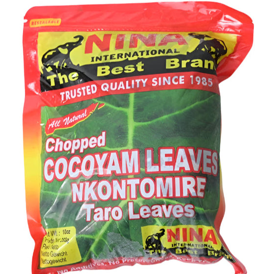 Nina Chopped Cocoyam Leaves African Delights Grocery Store near me Nigerian Ghanaian food Black owned business