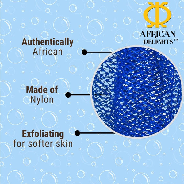 African Body Sponge | Exfoliating | Extra Large | Multicolor