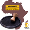 Asanka Traditional Pot with Grinder, 11 Inch, Handmade in Ghana