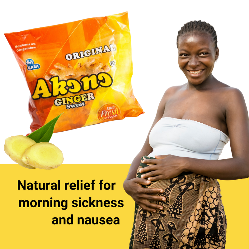 Akono Ginger Candy Nausea Relief | Individually Wrapped | 250g