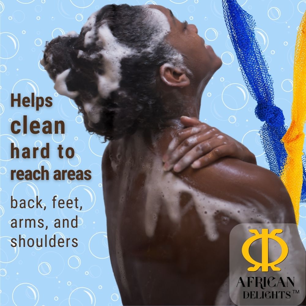 African Body Sponge | Exfoliating | Extra Large | Multicolor